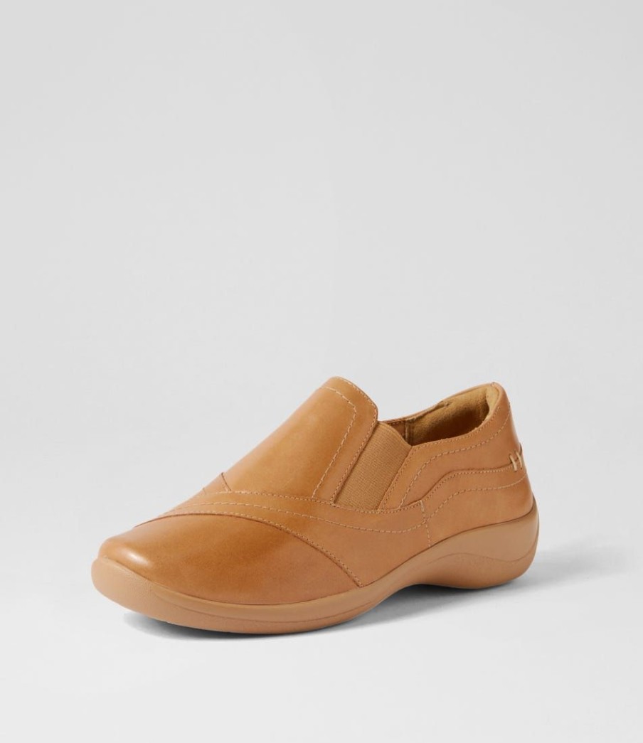 Shoes ZIERA | Java Xf Cappuccino Leather Flat Shoes