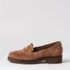 Shoes DJANGO & JULIETTE | Gulfa Light Choc Suede Loafers