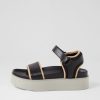 Shoes ROLLIE | Ace Sandal Black Latte Leather Sandals