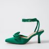 Shoes MOLLINI | Aimeey Emerald Satin Heels