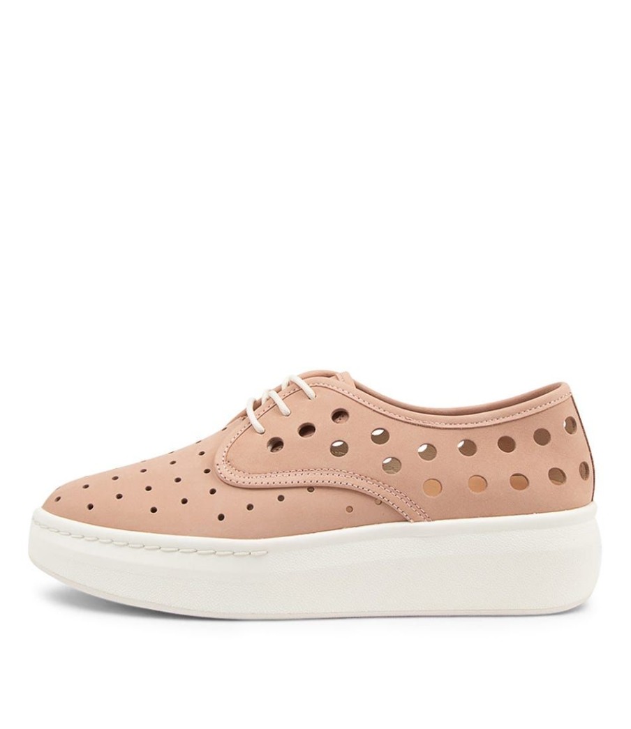 Shoes ROLLIE | Derby City Circle Snow Pink Leather Sneakers