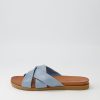 Shoes DIANA FERRARI | Dallas Denim Leather Slides