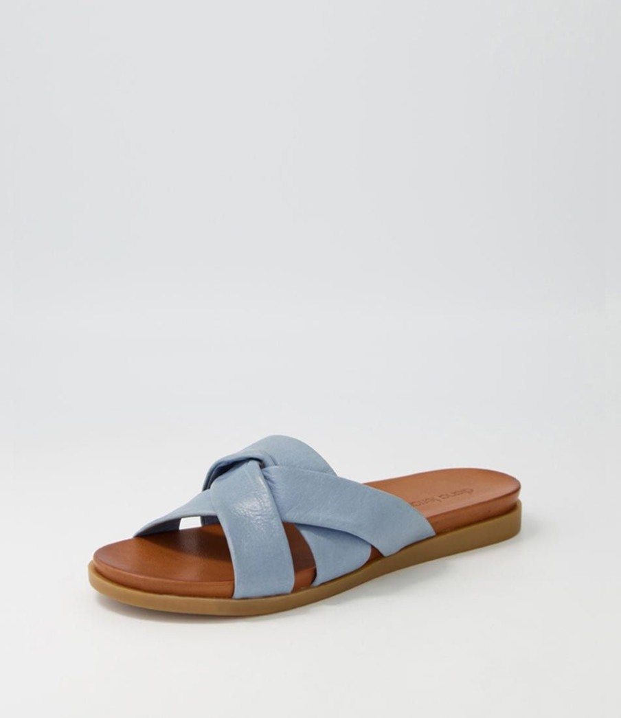 Shoes DIANA FERRARI | Dallas Denim Leather Slides