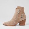 Shoes DJANGO & JULIETTE | Klues Taupe Suede Ankle Boots