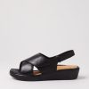 Shoes ZIERA | Morton W Black Leather Sandals