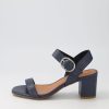 Shoes TOP END | Geonn Navy Leather Sandals