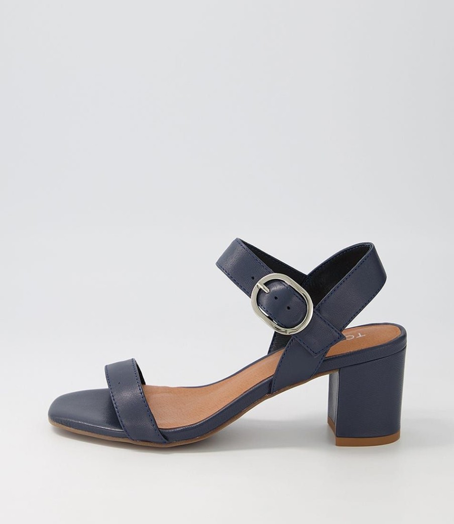 Shoes TOP END | Geonn Navy Leather Sandals