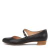 Shoes DJANGO & JULIETTE | Edna Black Leather Mary Janes Natural Heel