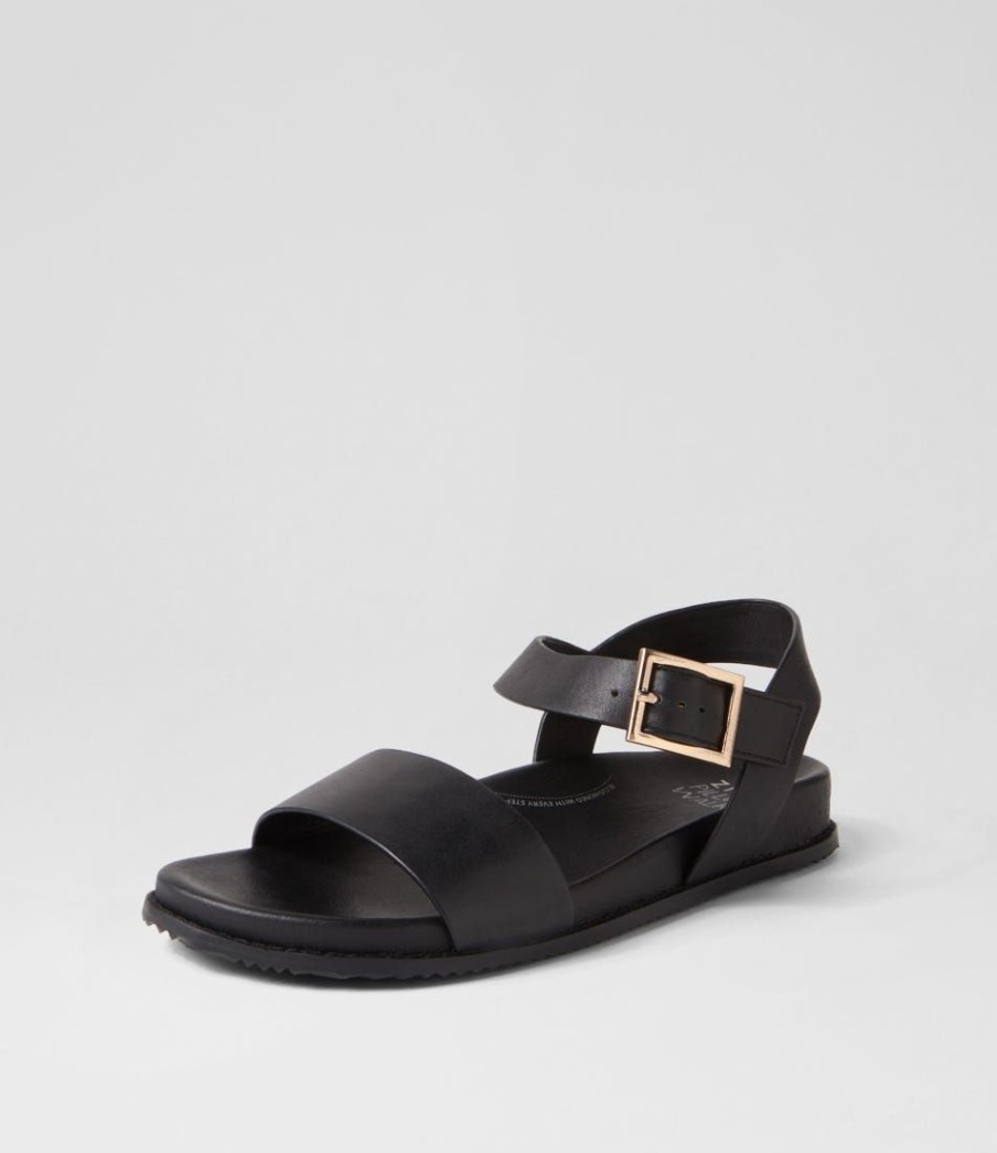 Shoes ZIERA | Hammil W Black Leather Sandals