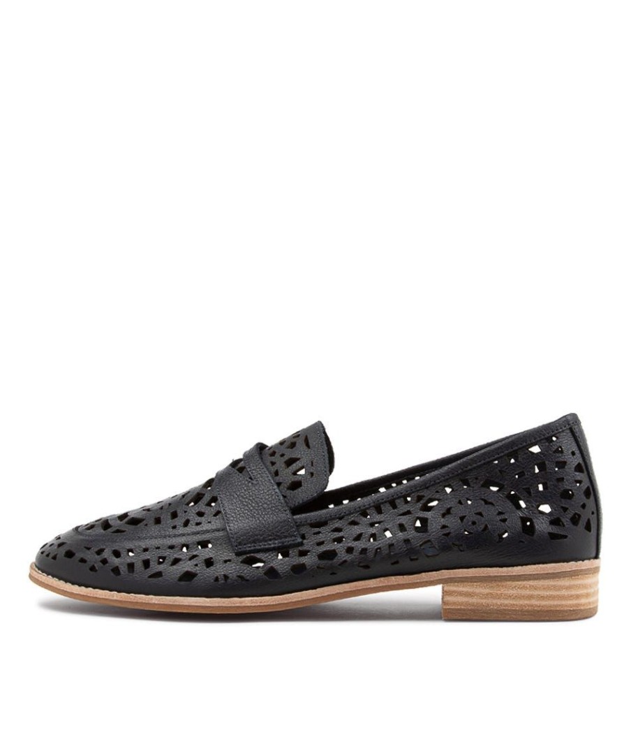 Shoes DJANGO & JULIETTE | Addah Lrg Navy Leather Loafers