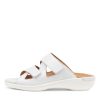 Shoes ZIERA | Bambii W White Leather Slides