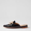 Shoes TOP END | Fumi Black Patent Leather Mules