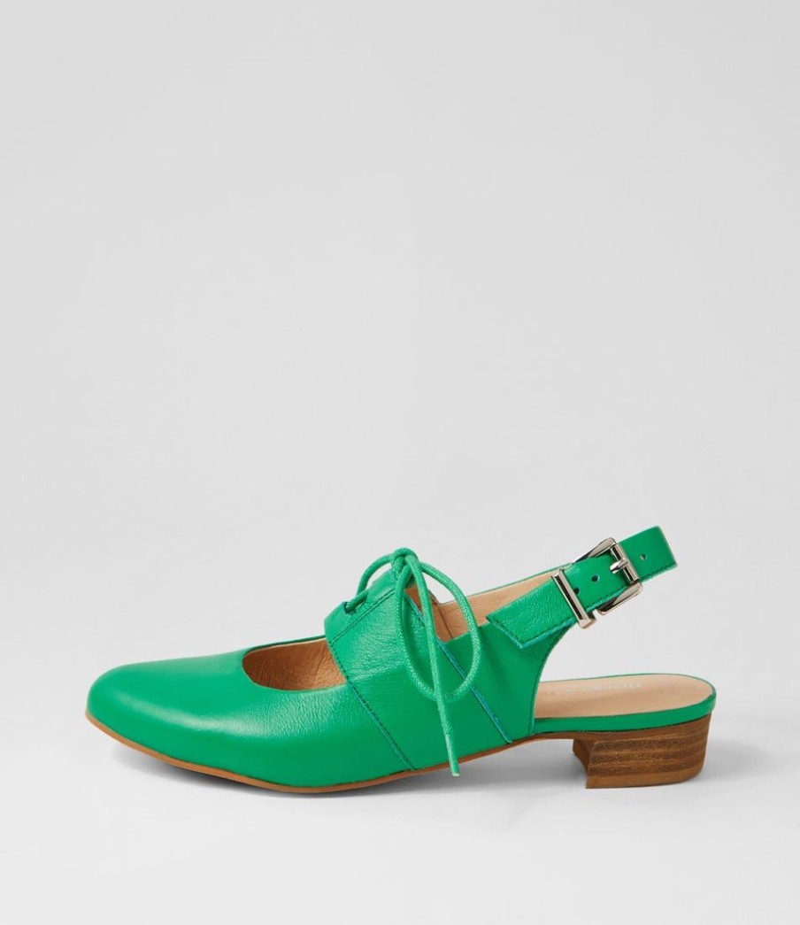 Shoes DJANGO & JULIETTE | Erens Bright Emerald Leather Mary Janes