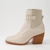 Shoes TOP END | Relsea Almond Leather Elastic Chelsea Boots