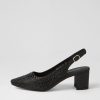 Shoes DIANA FERRARI | Lucianas Black Satin Heels