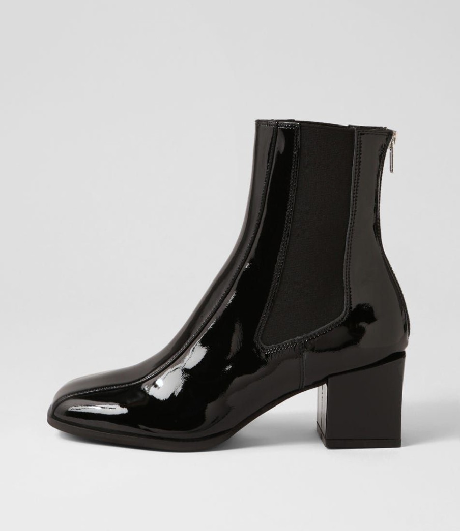 Shoes DJANGO & JULIETTE | Werdy Black Patent Leather Chelsea Boots