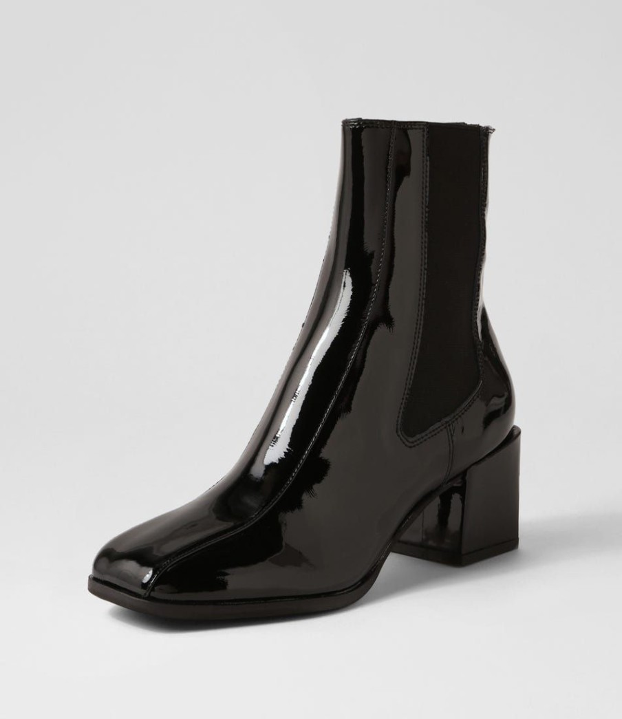 Shoes DJANGO & JULIETTE | Werdy Black Patent Leather Chelsea Boots