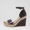 Shoes TOP END | Epra Black Leather Sandals