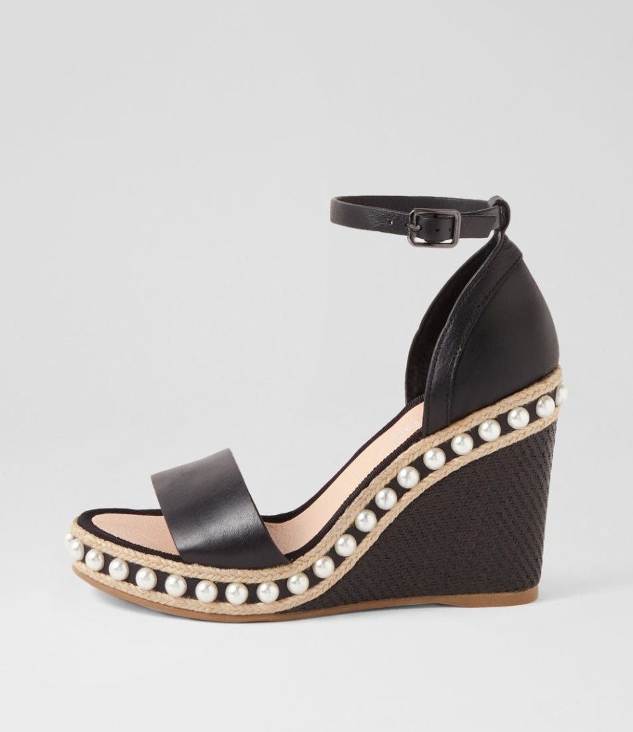 Shoes TOP END | Epra Black Leather Sandals