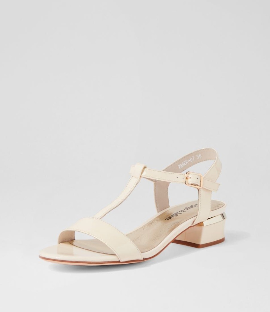 Shoes DJANGO & JULIETTE | Taner Nougat Patent Leather Sandals