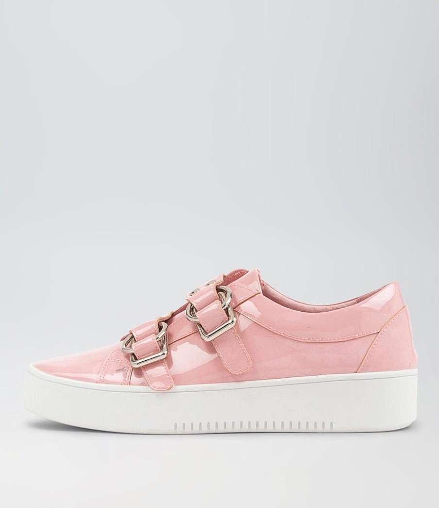 Shoes TOP END | Lemuna Pink White Patent Leather Sneakers