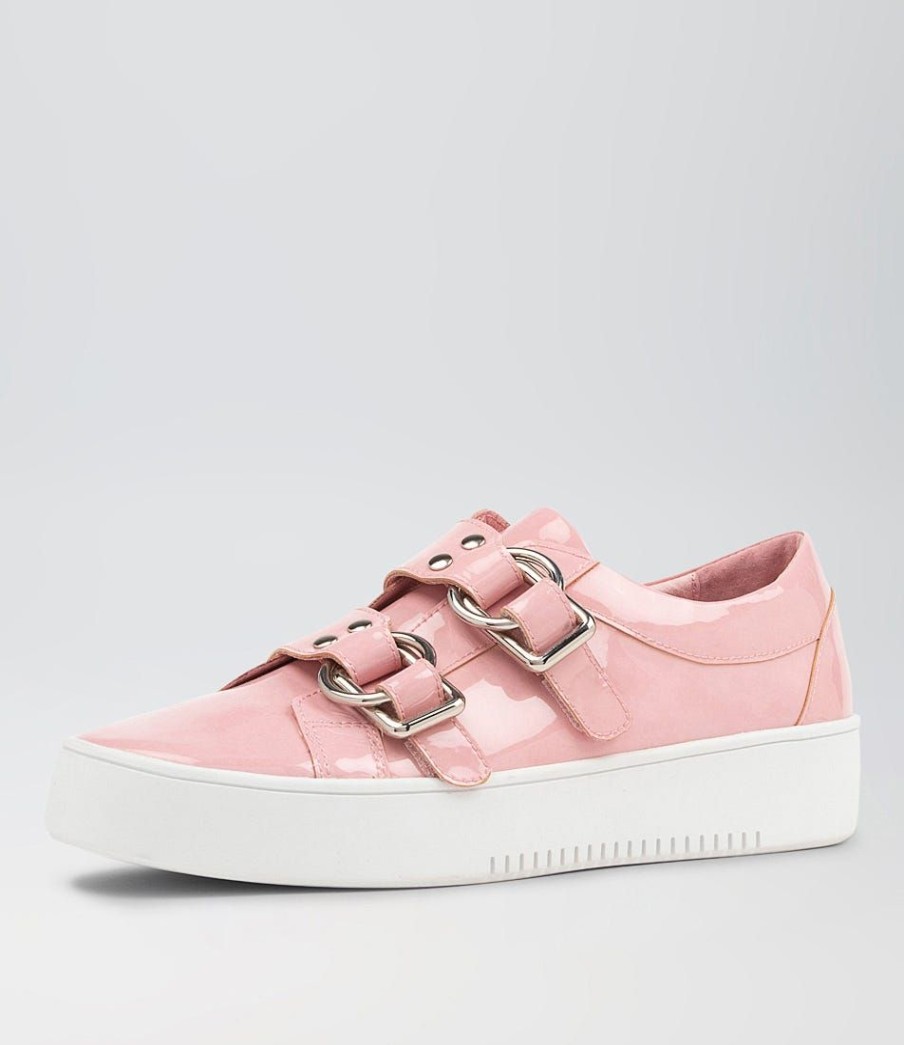 Shoes TOP END | Lemuna Pink White Patent Leather Sneakers