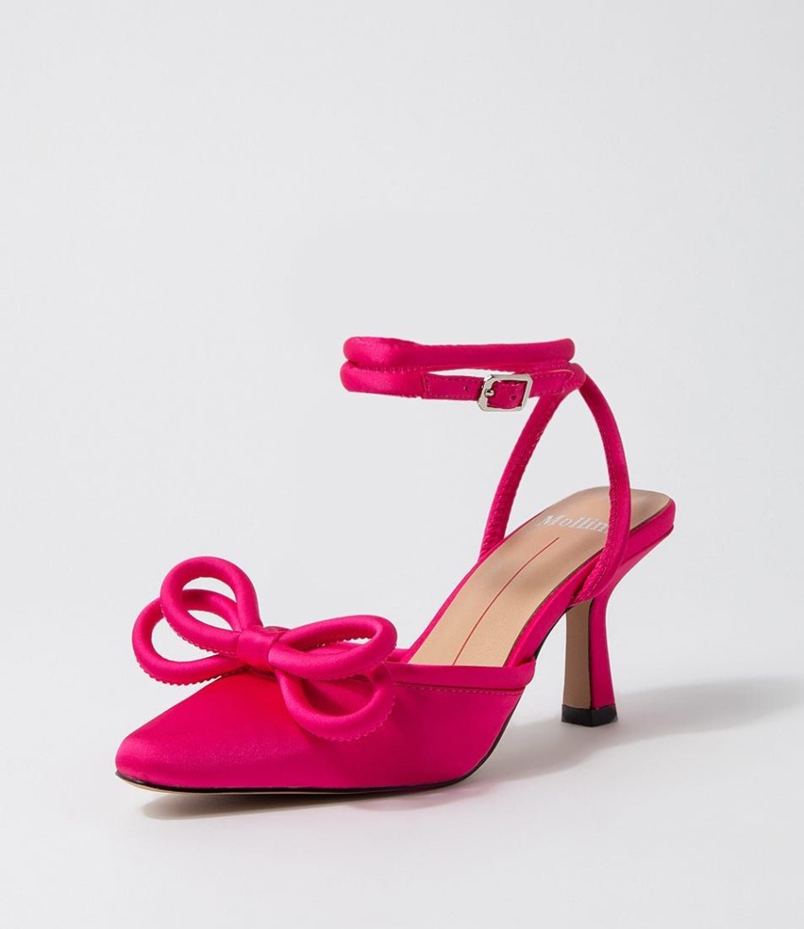 Shoes MOLLINI | Aimeey Fuchsia Satin Heels