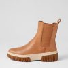 Shoes DJANGO & JULIETTE | Yaella Tan Vanilla Gum Sole Leather Chelsea Boots