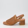 Shoes DJANGO & JULIETTE | Fairhaven Dark Tan Leather Sandals