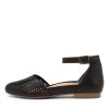 Shoes ZIERA | Camay Xf Black Leather Flat Shoes