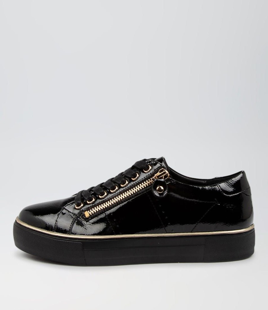 Shoes DJANGO & JULIETTE | Froggy Black Patent Lea