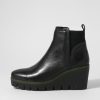 Shoes DJANGO & JULIETTE | Narry Black Leather Ankle Boots