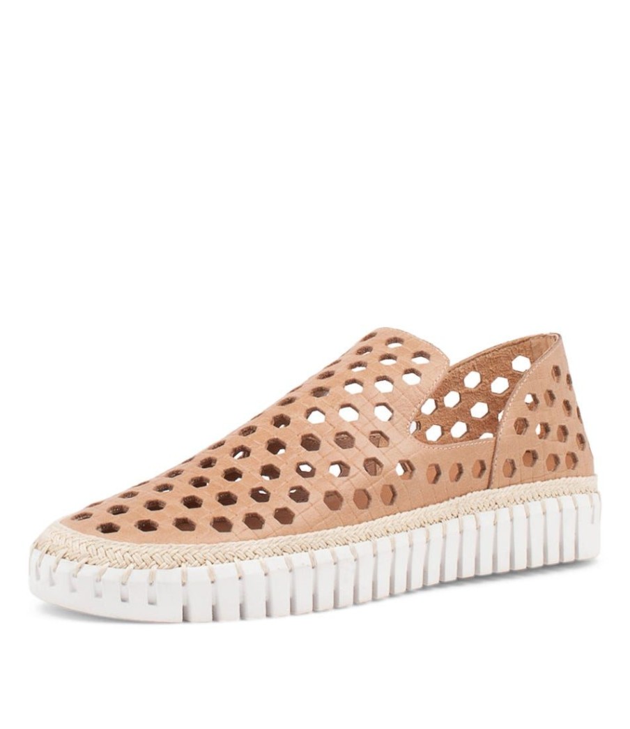 Shoes DJANGO & JULIETTE | Haben Latte Leather Sneakers