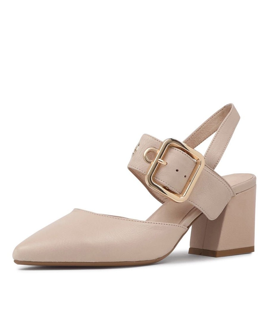 Shoes DJANGO & JULIETTE | Magaly Nude Leather Heels