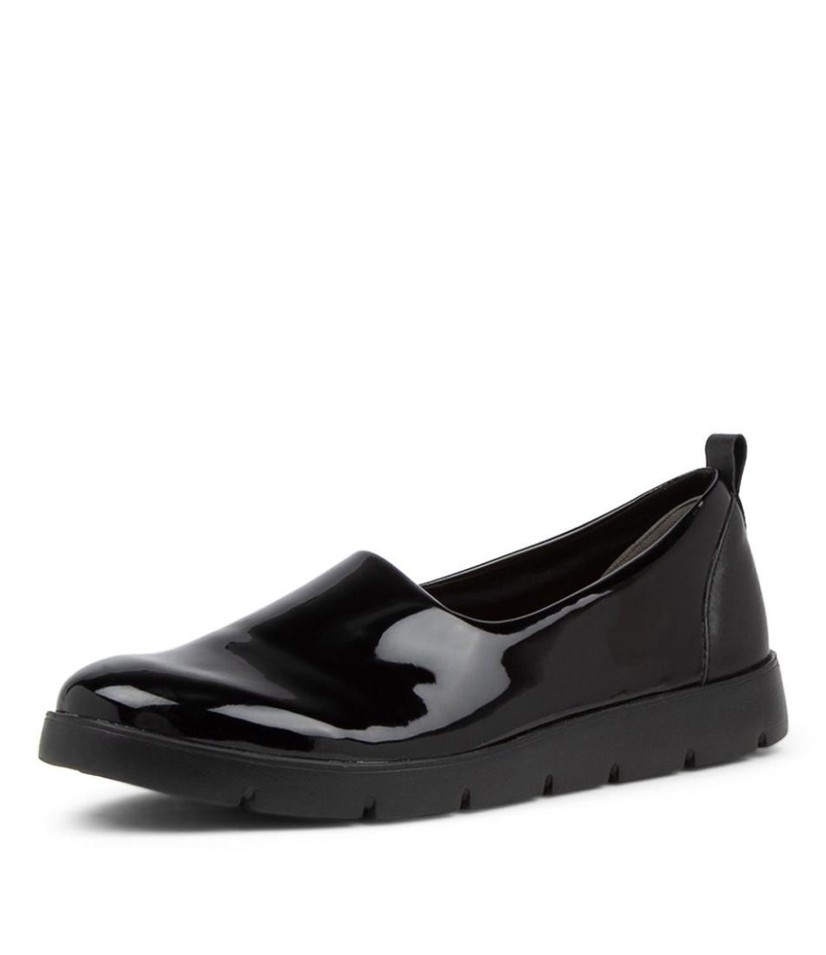 Shoes ZIERA | Marian W Black Patent Synthetic Loafers