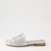 Shoes TOP END | Koyner Silver Metal Leather Slides