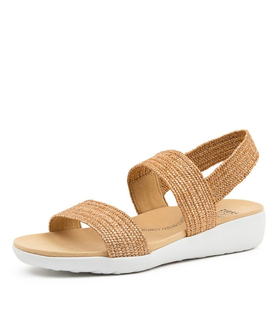 Shoes ZIERA | Usaid W Coffee Woven Elas