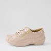 Shoes ZIERA | Amaiar Xw Rose Leather Lace Up Flats