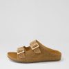 Shoes ZIERA | Maella Xw Light Choc Suede Slides