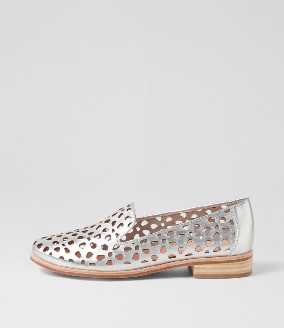 Shoes MOLLINI | Quuets Silver Leather Loafers