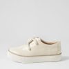 Shoes DJANGO & JULIETTE | Filpyz Ivory Patent Leather Sneakers