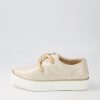 Shoes DJANGO & JULIETTE | Filpy Pale Gold Shimmer Leather Sneakers