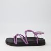 Shoes MOLLINI | Hamar Lilac Black Suede Sandals