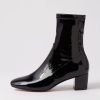 Shoes DJANGO & JULIETTE | Hartful Black Stretch Patent Pu Ankle Boots