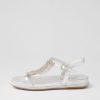 Shoes DJANGO & JULIETTE | Yerrys Silver Leather Sandals