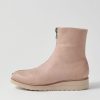 Shoes TOP END | Oseda Cafe Nude Leather Ankle Boots