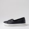 Shoes DJANGO & JULIETTE | Yabadi Navy Leather Sneakers