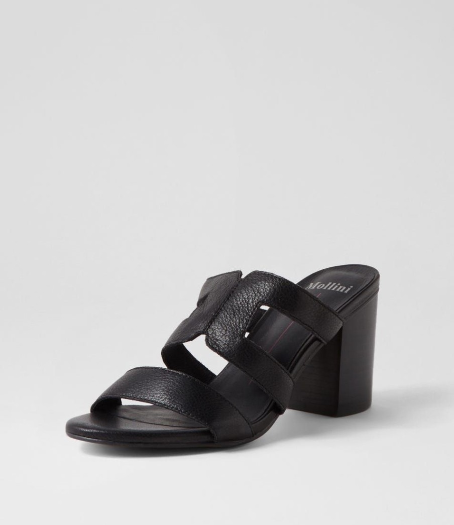 Shoes MOLLINI | Arlar Black Leather Mules