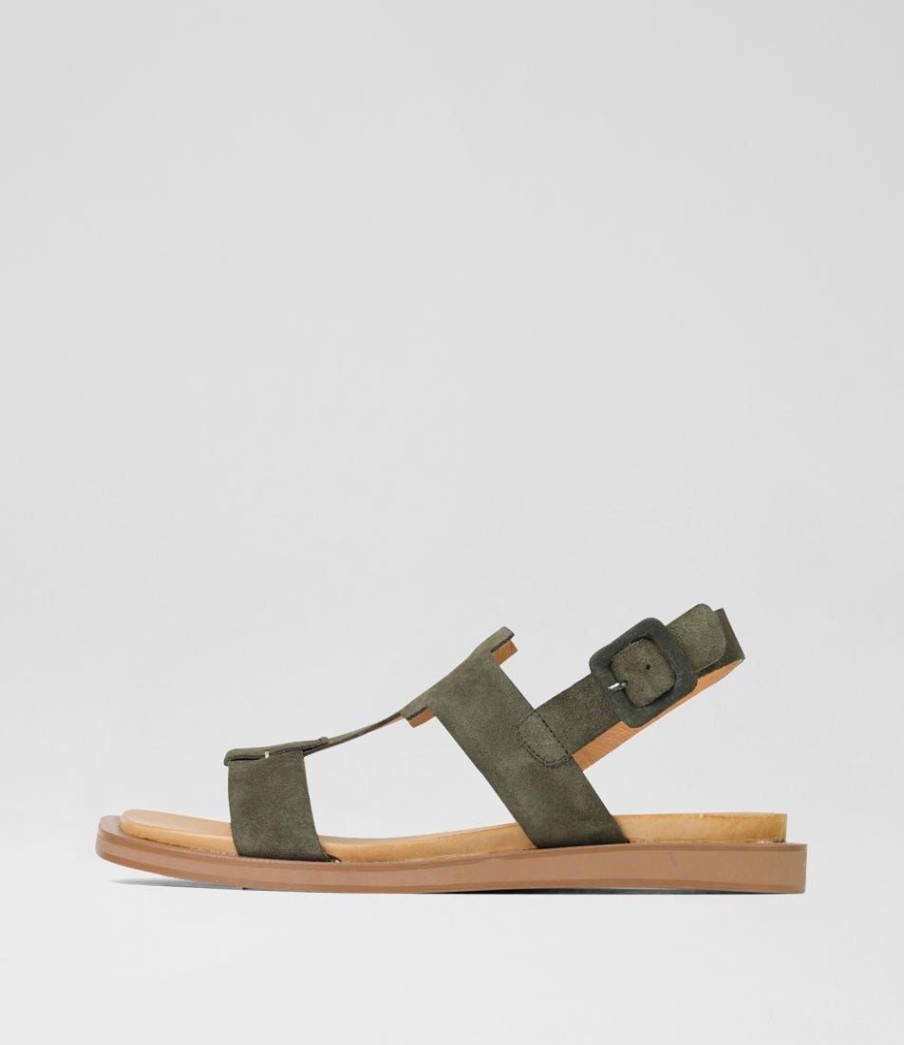 Shoes EOS | Monie Artichoke Suede Sandals