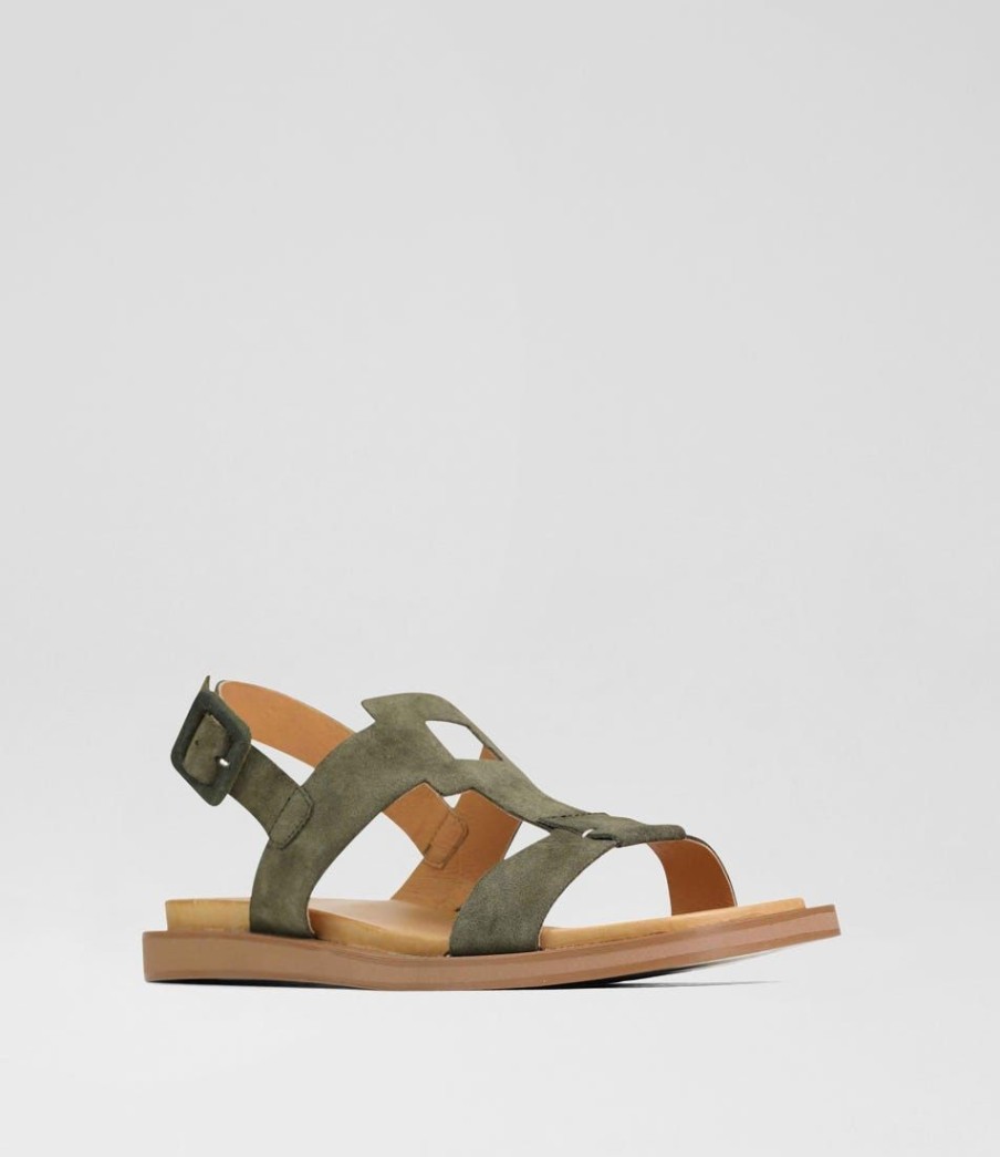 Shoes EOS | Monie Artichoke Suede Sandals